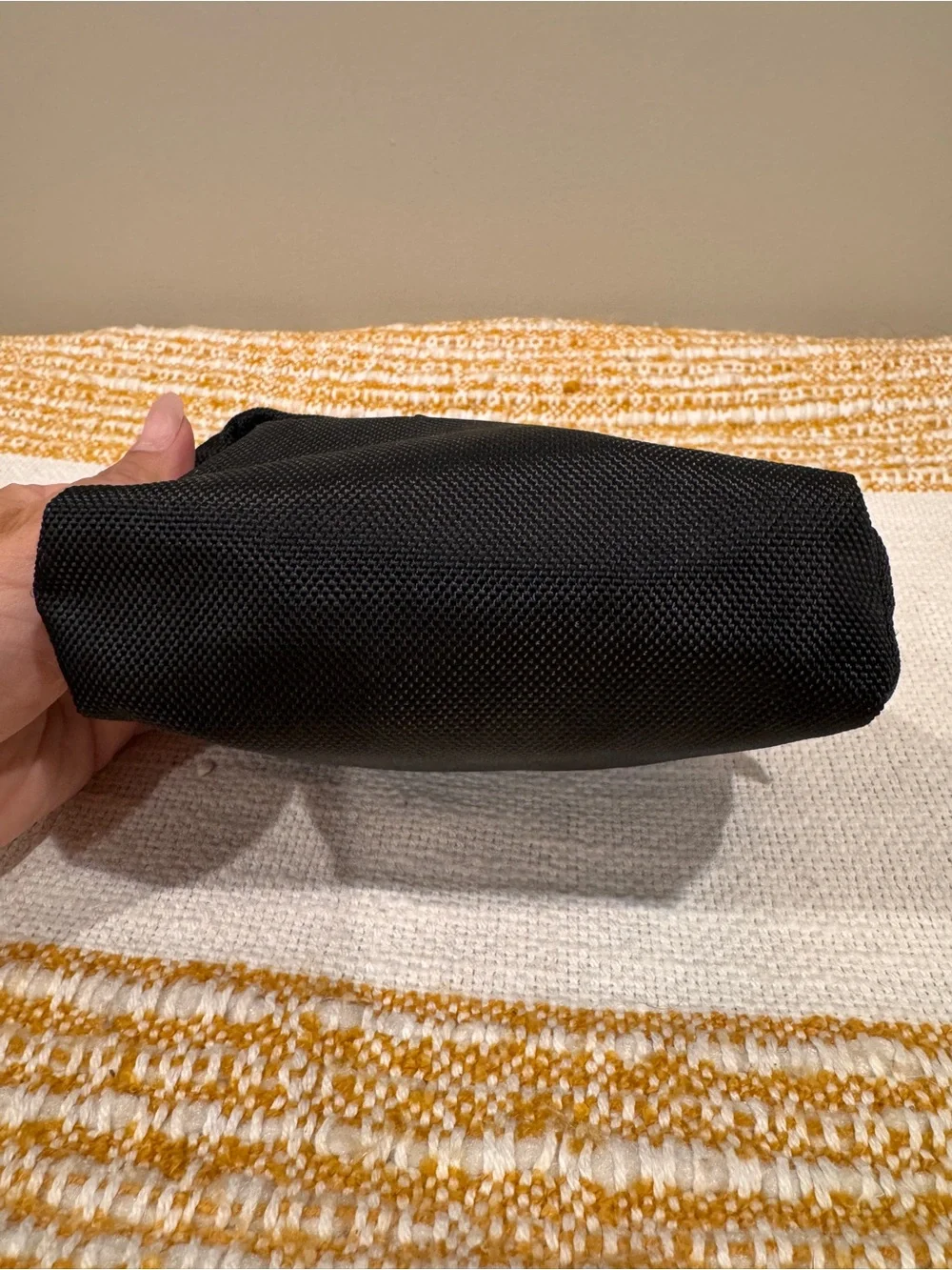 TUMI x Delta Black Nylon Travel Pouch - Compact Men's Accessory